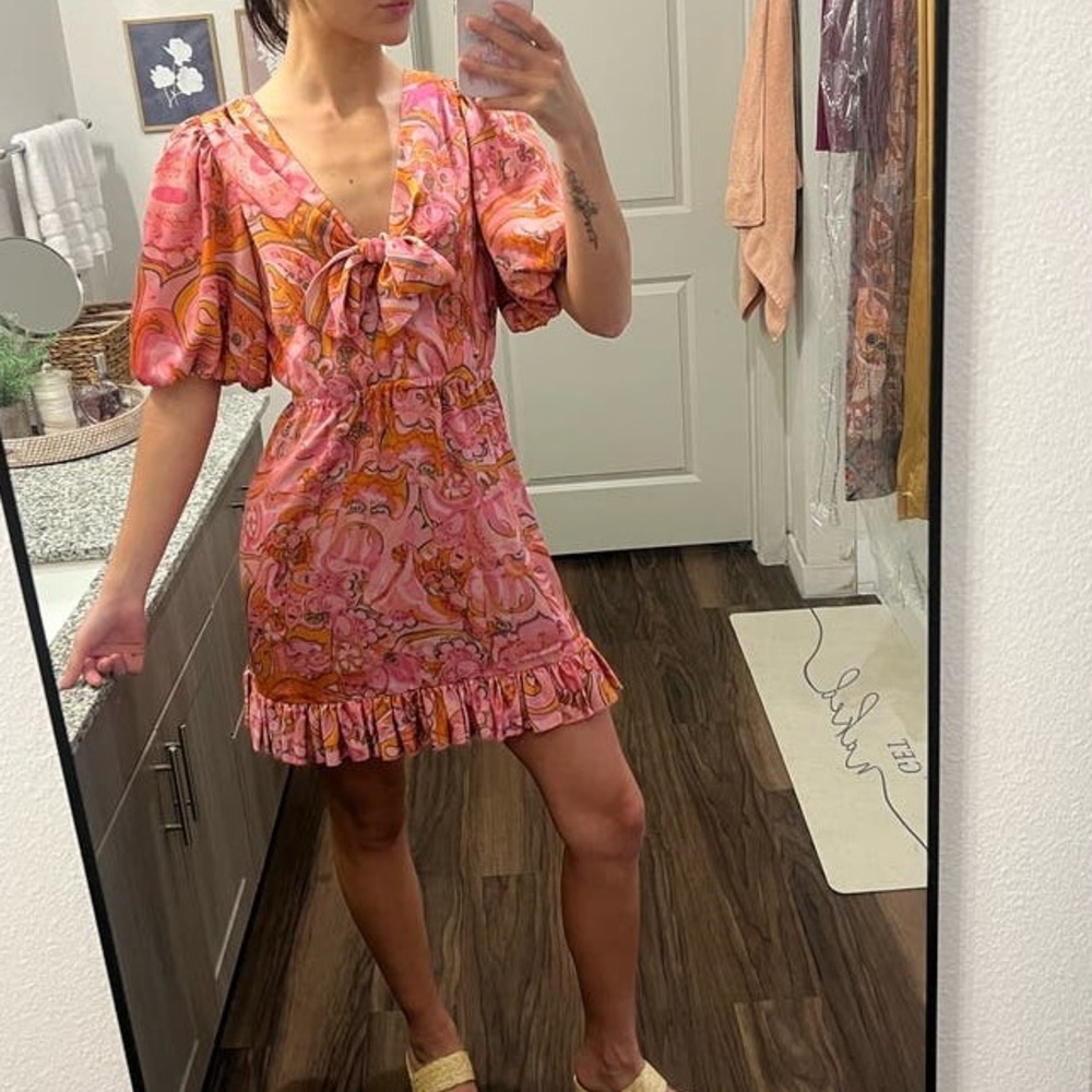 DELFI Collective Pink Sage Mini Dress